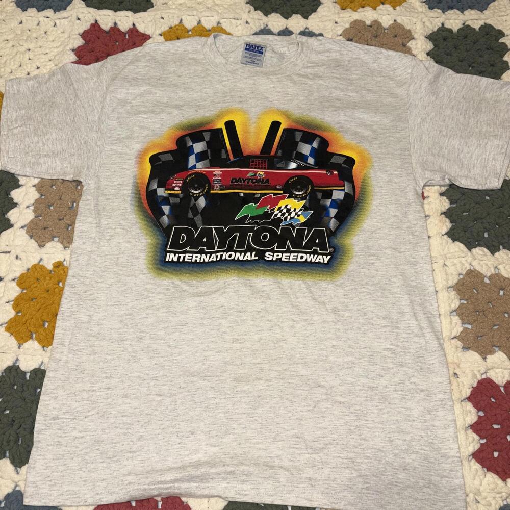Vintage 90s Y2k Daytona International Speedway Nascar Rare Mens Large TShirt